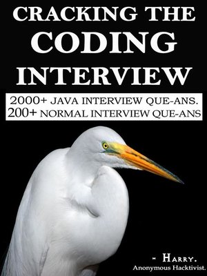 cover image of Cracking the Coding Interview. (2500+ Interview Que. & Ans.)